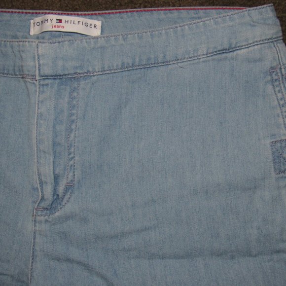 RETRO STYLE BOYFRIEND JEANS-VELCRO CLOSE LARGE POCKET LOOSE FIT-LIGHT BLUE-T.H. - Picture 7 of 13